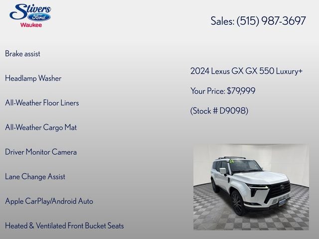 2024 Lexus GX 550 Luxury+