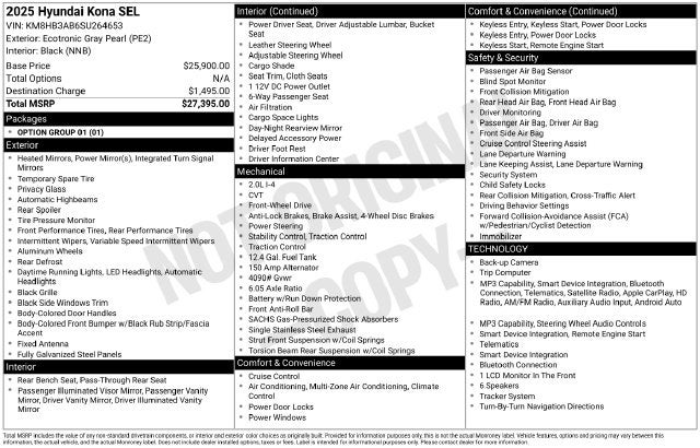 2025 Hyundai Kona SEL