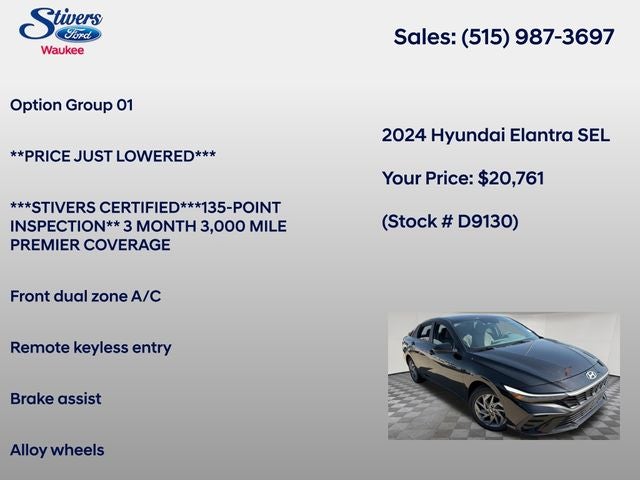 2024 Hyundai Elantra SEL