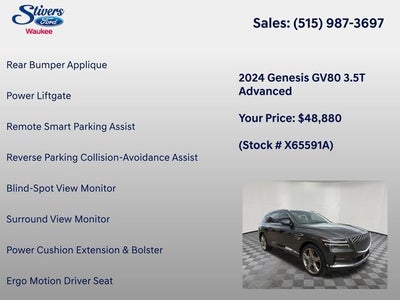 2024 Genesis GV80 3.5T Advanced