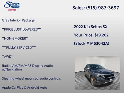 2022 Kia Seltos SX