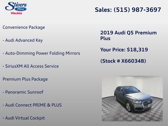 2019 Audi Q5 2.0T Premium Plus quattro