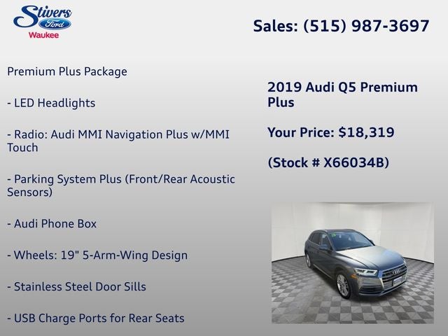 2019 Audi Q5 2.0T Premium Plus quattro