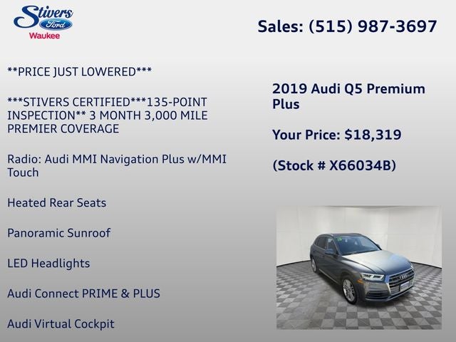 2019 Audi Q5 2.0T Premium Plus quattro