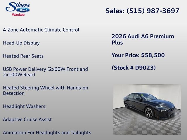 2026 Audi A6 Premium Plus quattro