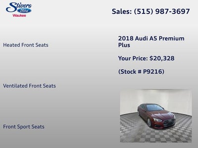 2018 Audi A5 2.0T Premium Plus quattro
