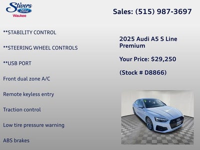 2025 Audi A5 Sportback 45 S line Premium quattro