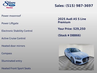 2025 Audi A5 Sportback 45 S line Premium quattro