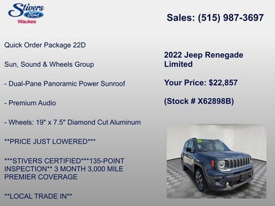 2022 Jeep Renegade Limited
