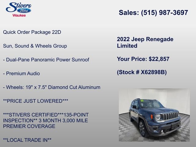 2022 Jeep Renegade Limited