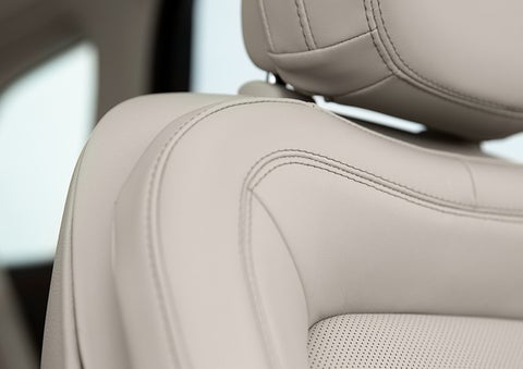 Fine craftsmanship is shown through a detailed image of front-seat stitching. | Stivers Lincoln in Waukee IA