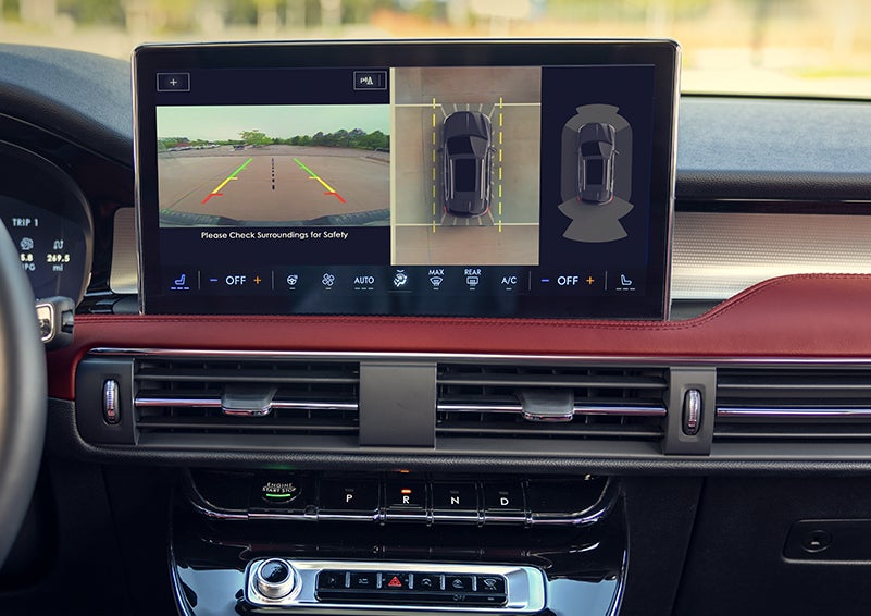 The large center touchscreen of a 2024 Lincoln Corsair® SUV is shown. | Stivers Lincoln in Waukee IA