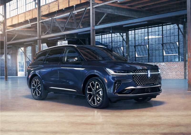 A 2024 Lincoln Nautilus® SUV is parked in an industrial space. | Stivers Lincoln in Waukee IA