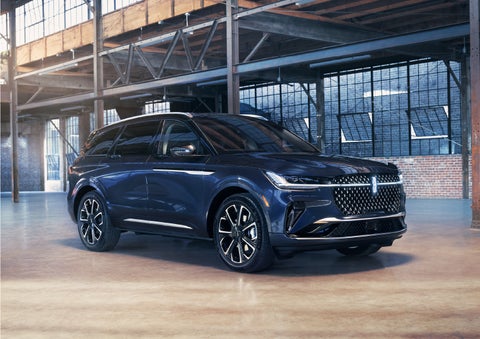 A 2024 Lincoln Nautilus® SUV is parked in an industrial space. | Stivers Lincoln in Waukee IA