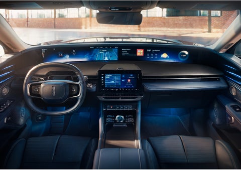 The panoramic display is shown in a 2024 Lincoln Nautilus® SUV. | Stivers Lincoln in Waukee IA