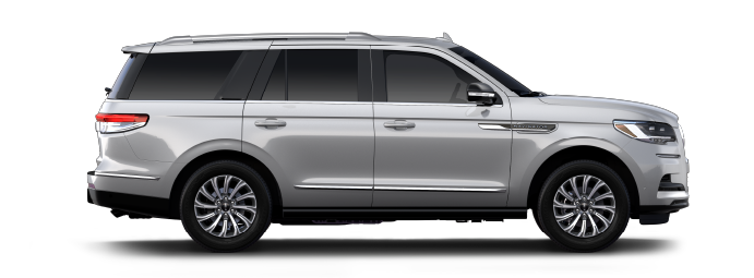 A 2024 Lincoln Navigator® SUV in Silver Radiance.