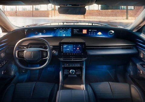 The panoramic display is shown in a 2025 Lincoln Nautilus® SUV. | Stivers Lincoln in Waukee IA