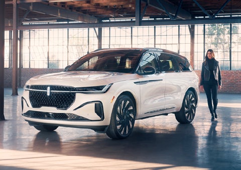 A person approaches a 2026 Lincoln Nautilus® SUV. | Stivers Lincoln in Waukee IA