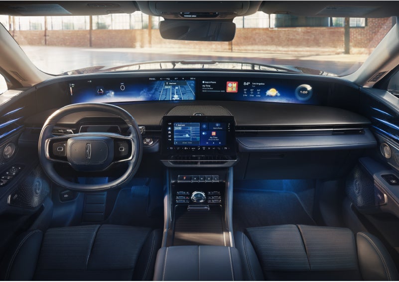 The panoramic display is shown in a 2026 Lincoln Nautilus® SUV. | Stivers Lincoln in Waukee IA