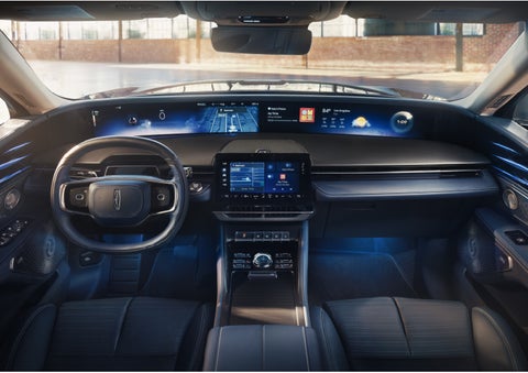 The panoramic display is shown in a 2026 Lincoln Nautilus® SUV. | Stivers Lincoln in Waukee IA