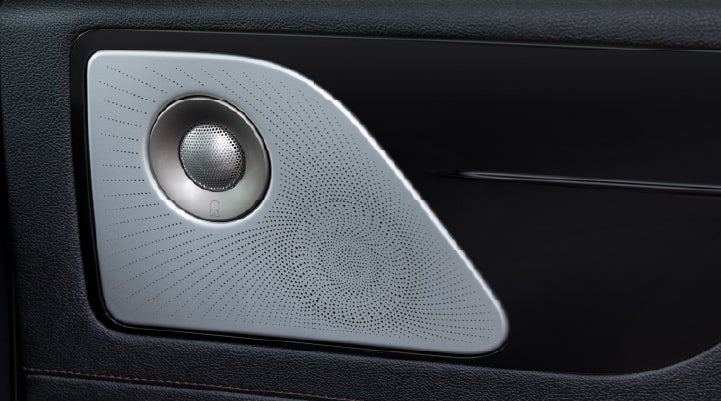 A close-up view of the available Revel® Ultima 3D Audio System. | Stivers Lincoln in Waukee IA